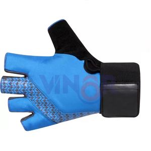 Guantes de Piel y Goma Personalizados para Levantamiento de Pesas, para Hombres y Mujeres, Guantes de Gimnasio para Entrenamiento con Pesas, Equipo de Fitness - Product Image 1