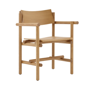 Chaise Muecke en teck crée une silhouette incurvée rehaussée par un dossier étreignant 1108245 - Product Image 3