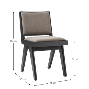 Chaise de salle à manger élégante de luxe Mobilier de maison en bois massif au design moderne pour la maison Villa Restaurant Hôtel Utilisation - Product Image 6