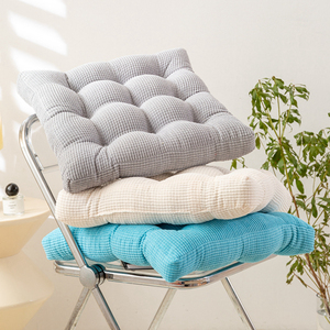 Fácil de usar, ajustable, plegable, sólido, cómodo, suave, grueso, almohadillas para asiento, cojín, almohada cuadrada, juego de cojines para silla para uso en oficina - Product Image 3