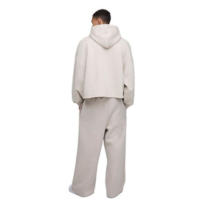 Zip Up personnalisé poids lourd surdimensionné 100% coton vierge polaire Streetwear pull à capuche pour hommes nouveaux sweats à capuche tendance - Product Image 3