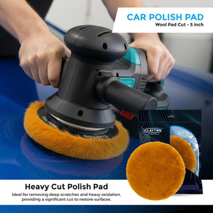 Tampon de polissage et de finition en laine Clayton Car Care de 5 pouces (CL-WCF5) – Spécial pour polisseuses rotatives, detailing automobile, polissage - Product Image 6