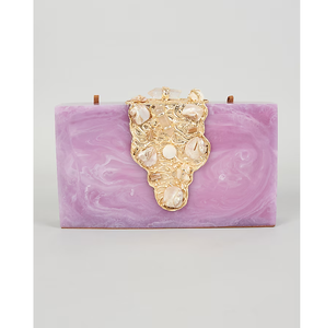 Sac à main d'embrayage en résine de couleur et de conception personnalisées pour la fête à la maison et l'occasion de mariage - Product Image 1