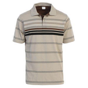 Polo informal para hombre, camisa de manga corta con logotipo personalizado a rayas, diseño a la moda, alta calidad, venta al por mayor - Product Image 2