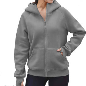 เสื้อฮู้ดแขนยาวของผู้หญิงผ้าฝ้ายเนื้อนุ่มผสมสบายเหมาะสำหรับสวมใส่ในชีวิตประจำวันและใช้งานกลางแจ้ง - Product Image 2