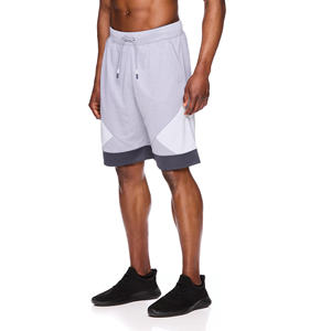 Pantalones cortos de chándal de entrenamiento de gimnasio para hombre con estampado en relieve personalizado 100% algodón French Terry estilo informal sublimado Technics tela de malla - Product Image 3