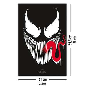 Poster au design minimaliste Marvel Comics - Visage de Venom - Product Image 4