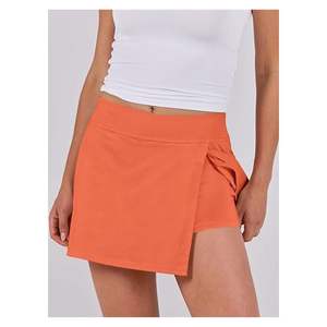 Taille haute imprimé Polyester Spandex jupe de sport en plein air demi-longueur Tennis Badminton Fitness entraînement a-ligne pour les femmes - Product Image 5