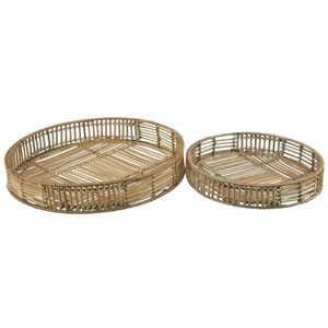 Plateau de service en rotin en osier de bambou naturel de haute qualité pour ustensiles de cuisine accessoires de maison et artisanat de décoration - Product Image 3