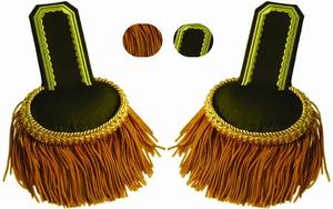 Épaulette d'épaule de lingot d'or de haute qualité avec des accessoires uniformes d'épaule d'épaulette de gland de frange - Product Image 5