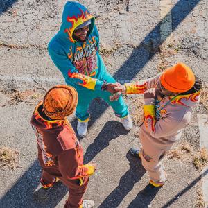 Custom Sweat Jogger Stacked Pants <b>Set</b> Tracksuits 2 <b>Pc</b> Sweatsuits Distressed Embroidery Hoodie and Flared Sweatpants <b>Sets</b> for Men - Product Image 3