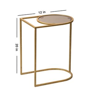 Mesa auxiliar plegable de latón y metal de diseño creativo, estilo tradicional redondo o cuadrado de alta calidad del fabricante de la India - Product Image 3