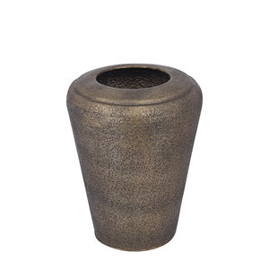 Olla de hierro redonda de cobre de diseño moderno elegante con base de metal para decoración del hogar y plantas de jardín jarrón de producto caliente - Product Image 6
