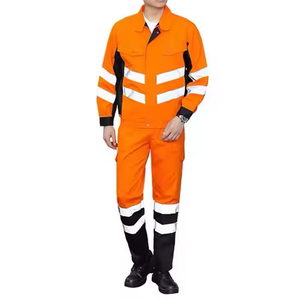 Ropa DE TRABAJO unisex de alta visibilidad fluorescente, color amarillo y azul, Jersey y pantalón reflectante, uniformes de trabajo, venta en Pakistán - Product Image 2