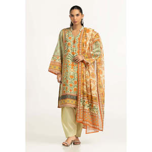 ชุดลำลองสไตล์โบโฮ IUSTKSD-2207 3 ชิ้น ลายพิมพ์ พร้อมเสื้อคอวี แขนยาว ทรงหลวม ระบายอากาศได้ดี เหมาะสำหรับใส่ลำลองในฤดูร้อน - Product Image 1