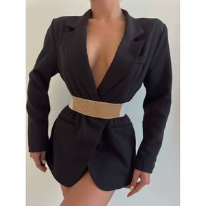 Ceinture en tissu élastique ornée de strass - Product Image 1