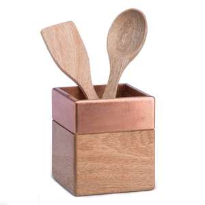 Porte-cuillère en bois bois d'acacia de haute qualité pieds en silicone antidérapants spéciaux support parfait cuisine pour la vente - Product Image 1