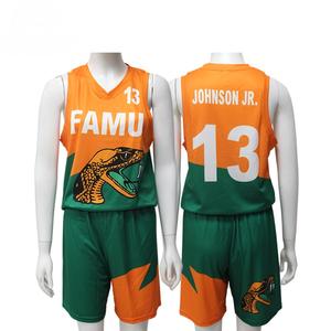 Ensemble de maillots de basket-ball respirants à séchage rapide 100% polyester sans manches, vêtements de sport, maillots de basket-ball universitaires pour l'entraînement - Product Image 1