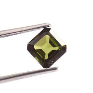 1,2 Ct AAA calidad Natural verde turmalina cuadrado Octágono Asscher corte piedra preciosa suelta para la fabricación de joyas - Product Image 3