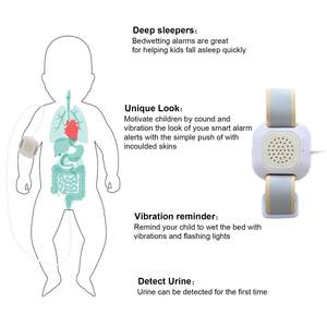 Daytech BA01 Matériau ABS à sensibilité moyenne Vibration sonore Alarme d'énurésie nocturne Capteurs de pipi pour enfants âgés Moniteur d'humidité - Product Image 3