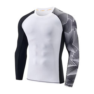 Costura plana, las construcciones de costuras reducen las rozaduras y mejoran la comodidad, protección contra sarpullidos de alta calidad, sublimación, secado rápido UPF 50 + - Product Image 1