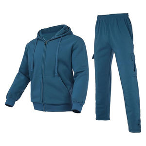 ชุดวอร์มลำลองพิมพ์ลายสำหรับผู้ชาย Espectone แบบ 2 ชิ้น เสื้อแจ็คเก็ตมีฮู้ดซิปเต็มตัวผ้าฟลีซ และกางเกงวอร์มกันลม - Product Image 1