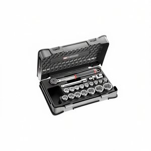 Jeu de douilles métriques Facom 6 points 1/2'' avec cliquet SL.161, collection de 19 pièces - Product Image 2