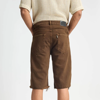 Pantalones Cortos de Mezclilla Casuales de Cintura Alta para Hombre, Marca TRIBON SPORTS, Estilo Moderno, Lavado Claro, Transpirables, de Secado Rápido y Ecológicos