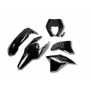 Kit plastique noir avec support de phare pour accessoires de moto KTM EXC-F 350 2011 - Product Image 1
