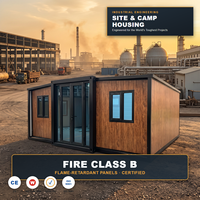 Camp de conteneurs certifié standard pour l'industrie pétrolière et gazière, hébergement modulaire préfabriqué de 40 pieds pour les appels d'offres des entrepreneurs pétroliers