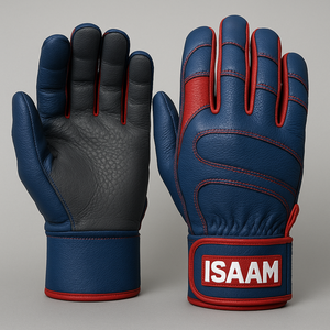 Personnalisable 10/10 cuir Baseball Softball frappeur gants de haute qualité respirant conception sport cyclisme Ski Club poignet maintien - Product Image 1