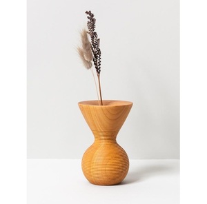 Elegante maceta de madera hecha a mano para plantas de interior decoración de jardín al aire libre con elegante acabado de madera rústica - Product Image 1