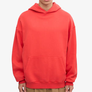 Sweats à capuche surdimensionnés personnalisés pour hommes avec pull à manches longues Loose Casual Fashion Fabriqué à partir de tissu français-100% coton pour l'hiver - Product Image 1