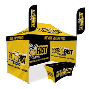 Tonnelle pliante portable imperméable avec logo personnalisé pour exposition intérieure/extérieure et ombrage - Product Image 2