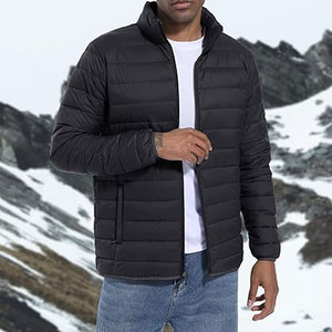 Veste matelassée légère en gros pour hommes, coupe-vent, résistante à l'eau, manteau d'hiver, isolation thermique, couleurs personnalisées en usine, marquage - Product Image 6