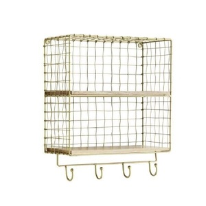 ชุดชั้นวางนิตยสารเหล็กแบบพับได้ทำด้วยมือชั้นวางของสองชั้นสำหรับตกแต่งบ้าน - Product Image 5