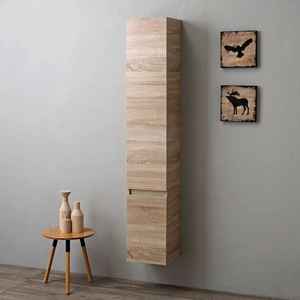 Columna de Baño Suspendida de Roble Well Belize con 2 Puertas, Muebles Elegantes para su Espacio de Baño - Product Image 1