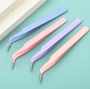 ANAAIF Pince à cils à pointe en fibre de haute densité, extension de faux cils pointus et incurvés pour l'épilation des sourcils - Product Image 3