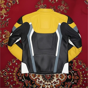 Blouson court moto KANDARI SPORTS personnalisé respirant avec broderie et imprimé, fermeture éclair, manches longues, style streetwear, en cuir, unisexe - Product Image 2