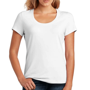 Camiseta de Mujer Más Vendida, Cuello Redondo, Colores Personalizados, Ecológica, 100% Algodón, Corte Ajustado, Estilo Casual, Transpirable - Product Image 4