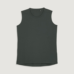 Camisetas sin mangas para mujer, ropa de calle, Material de algodón 100%, camisetas sin mangas sólidas ligeras de secado rápido, Impresión de logotipo personalizado - Product Image 6