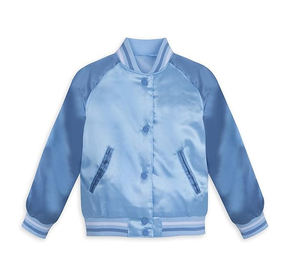 Veste universitaire en satin personnalisée en gros Vestes de baseball en satin en soie avec logo brodé - Product Image 4