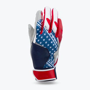 Guantes de bateo de béisbol y softbol de alta calidad, venta al por mayor, guantes de bateo de béisbol suaves y duraderos de PU para competición - Product Image 6