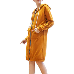 Vente en gros conception personnalisée sweats à capuche à fermeture éclair surdimensionnés imperméables en polaire solide toutes sortes de style long saison d'hiver prix d'usine - Product Image 1