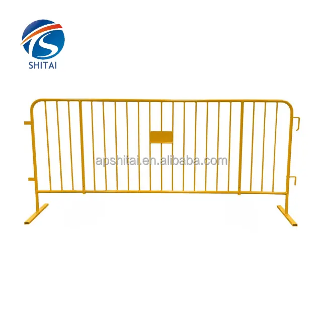 Hot selling galvanized crowd control fence removable metal traffic barriers safety crowd control fence for swimming pool