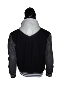 Autumn Winter Vintage Baseball Letterman Varsity Jackets for <b>Men</b> Custom Striped Embroidery Patches Formal Leather Sleeves <b>Men's</b> - Product Image 2