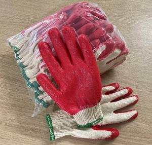 Guantes vietnamitas con revestimiento de goma, guantes de trabajo de seguridad anticorte para jardinería, Palma de látex semirecubierta por látex - Product Image 1