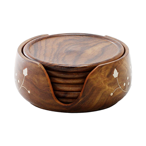 ถาดรองแก้วเซรามิกทำด้วยมือทำจากไม้ส่งออกดีไซน์ตามสั่ง - Product Image 4