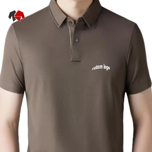 Polo de alto rendimiento para hombre, antiarrugas, transpirable y resistente al sudor, viscosa/poliéster, Media manga informal - Product Image 3