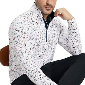 Veste de sport à demi-zip pour homme, sublimation, évacuation de l'humidité, performance, pour les sports de plein air - Product Image 4